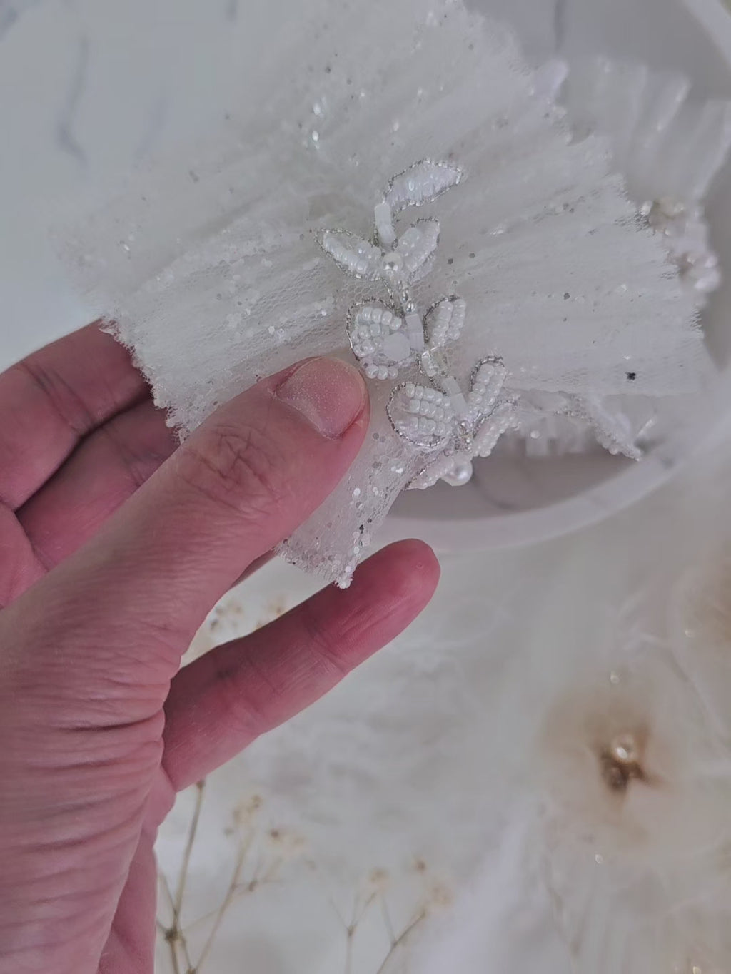 Podwiązka ślubna WHITE