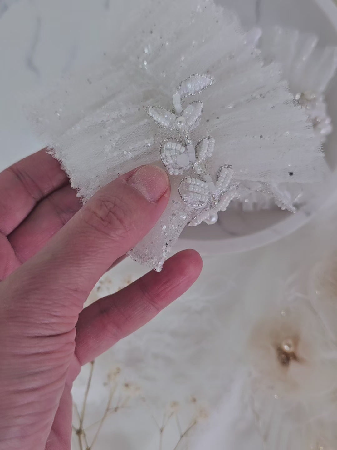 Podwiązka ślubna WHITE