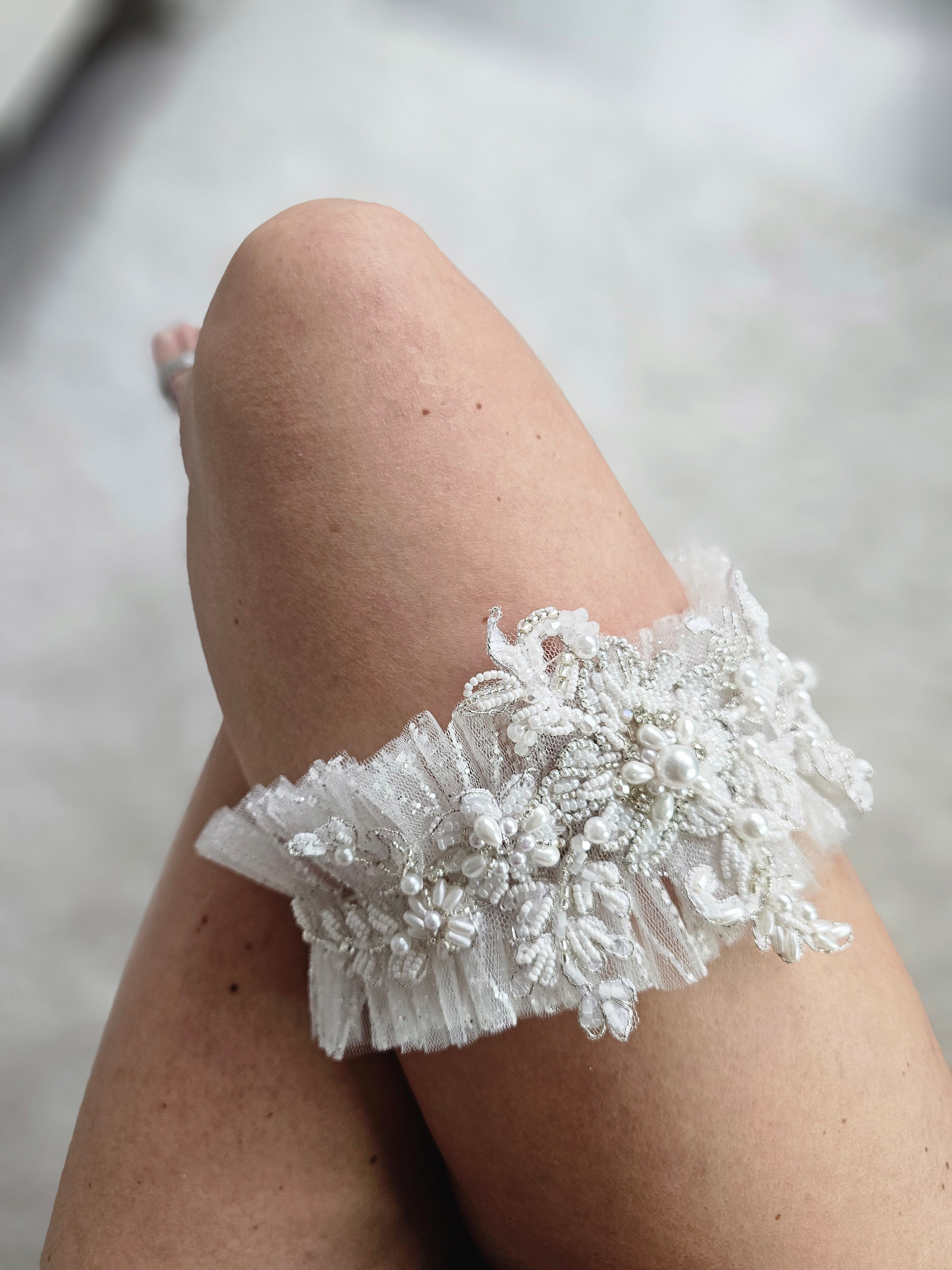 Podwiązka ślubna WHITE