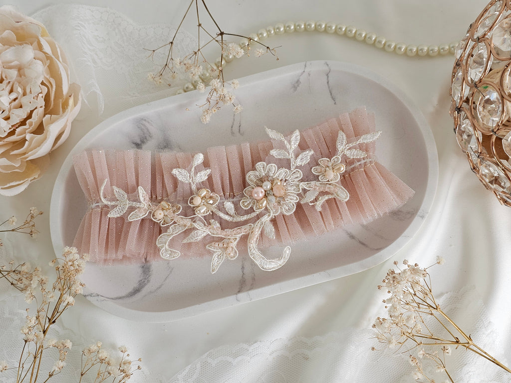 Podwiązka ślubna ROSE