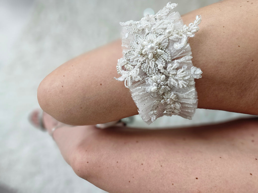 Podwiązka ślubna WHITE