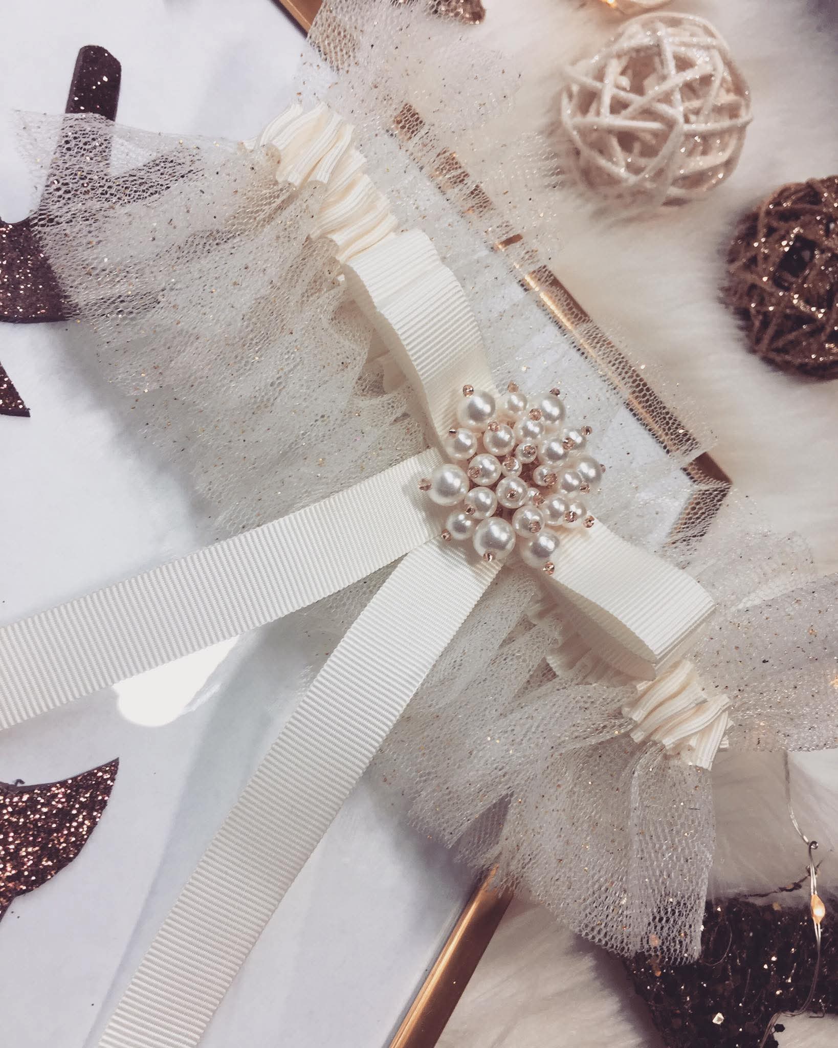 Podwiązka Mary ECRU