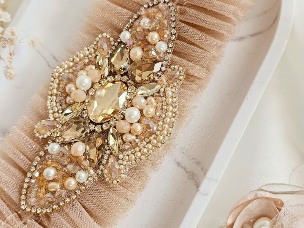 Podwiązka ślubna Gold