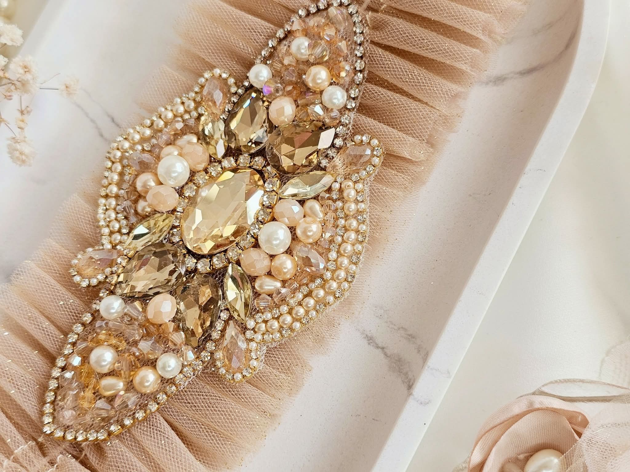 Podwiązka ślubna Gold