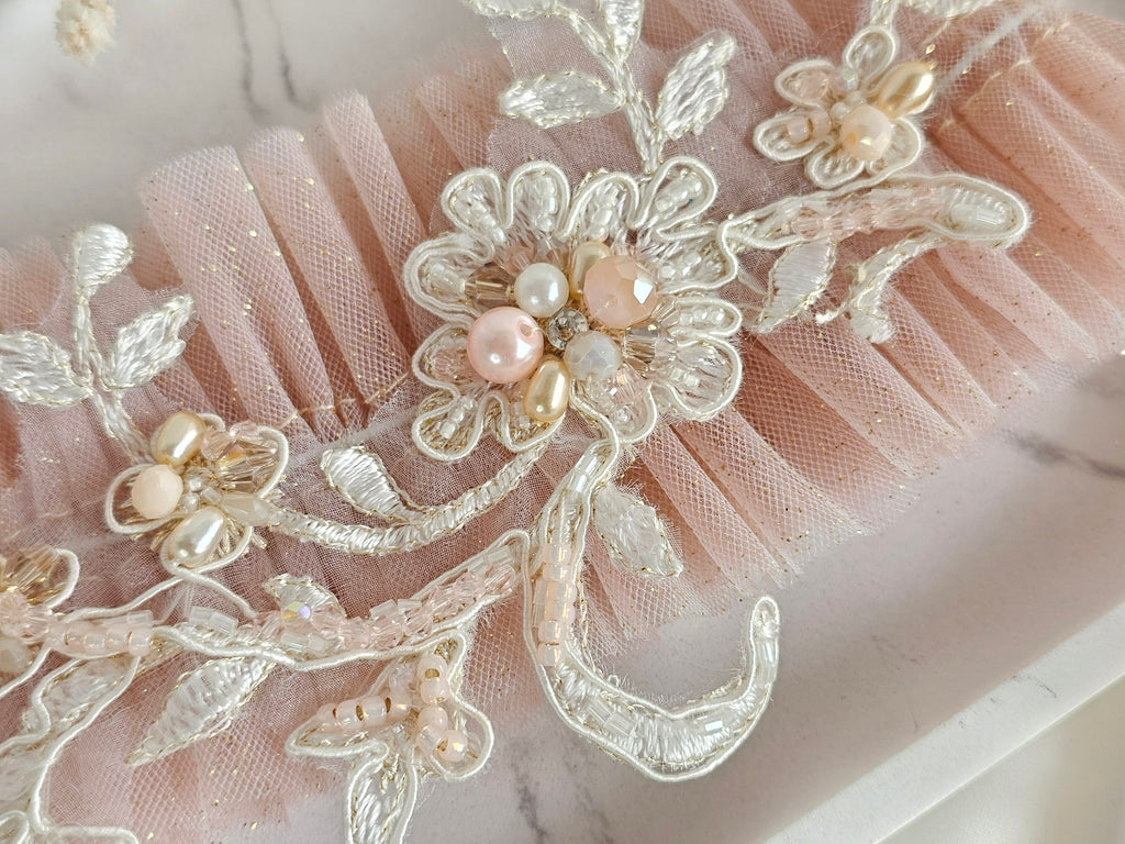 Podwiązka ślubna ROSE