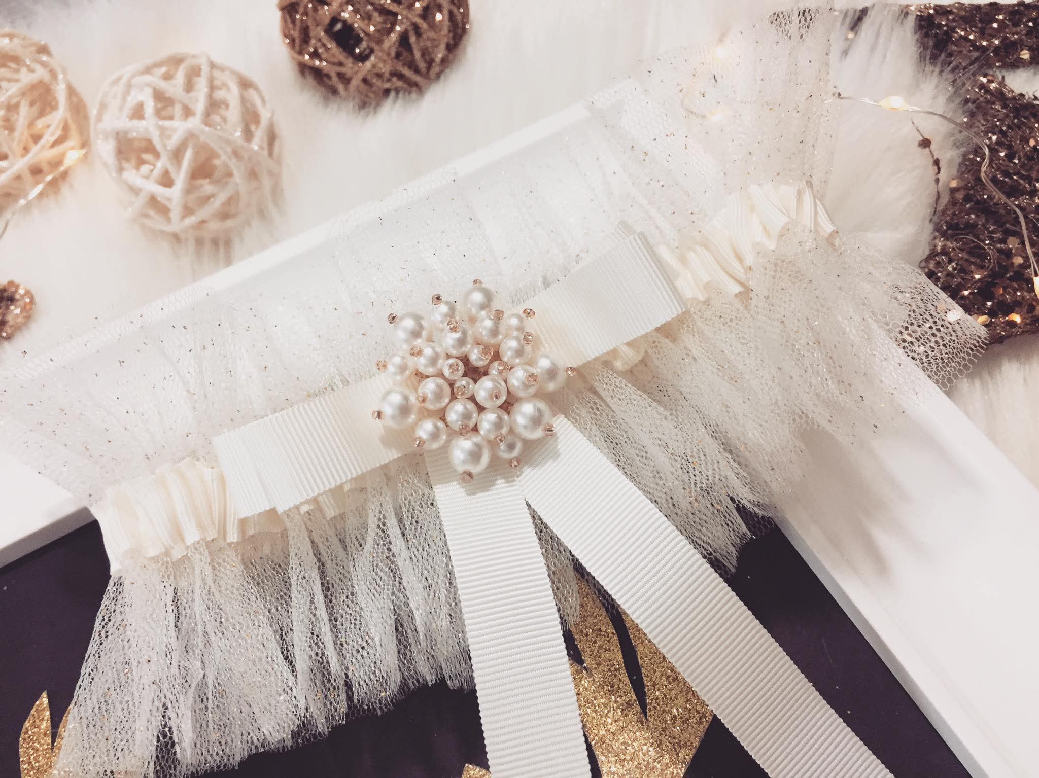 Podwiązka Mary ECRU