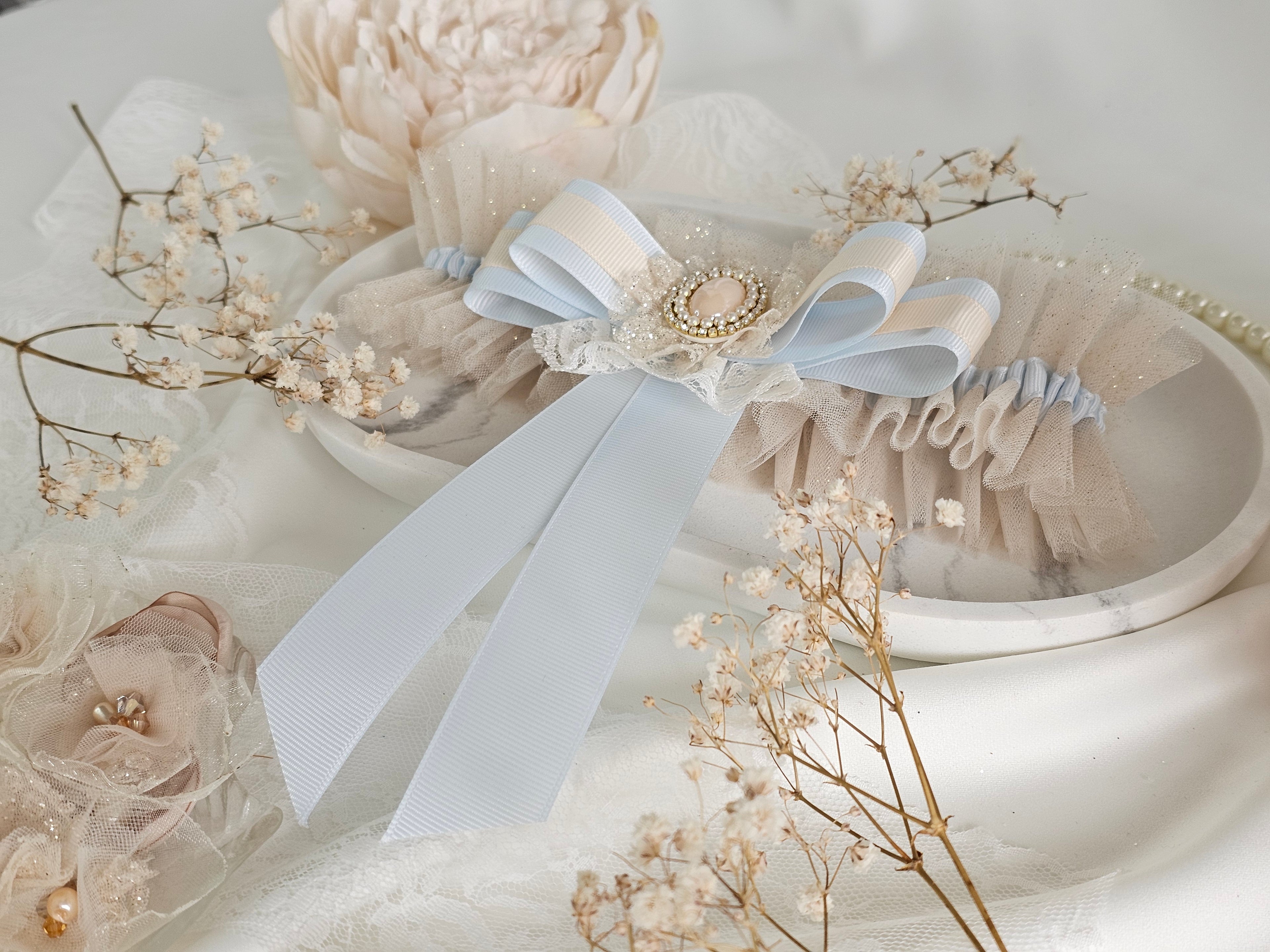 Podwiązka ślubna BAROCCO