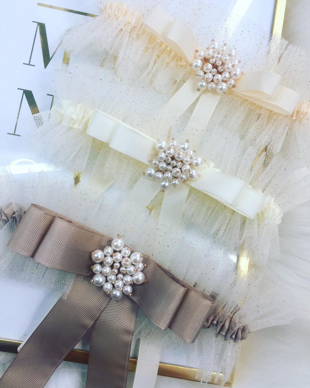 Podwiązka Mary ECRU