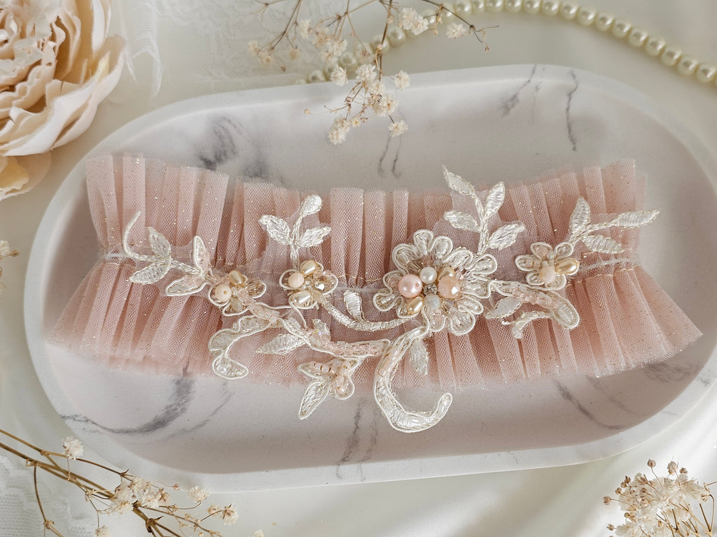 Podwiązka ślubna ROSE