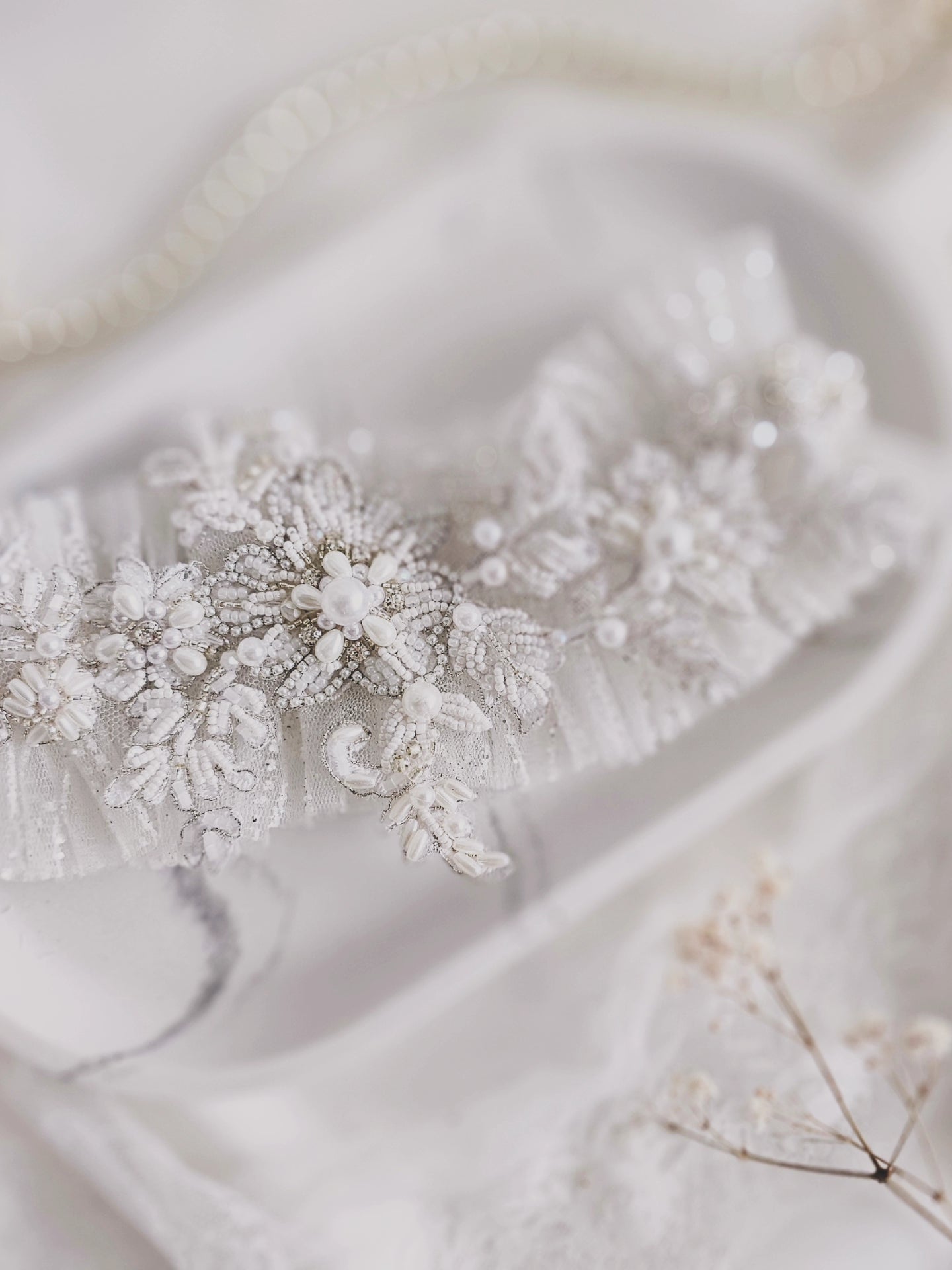 Podwiązka ślubna WHITE