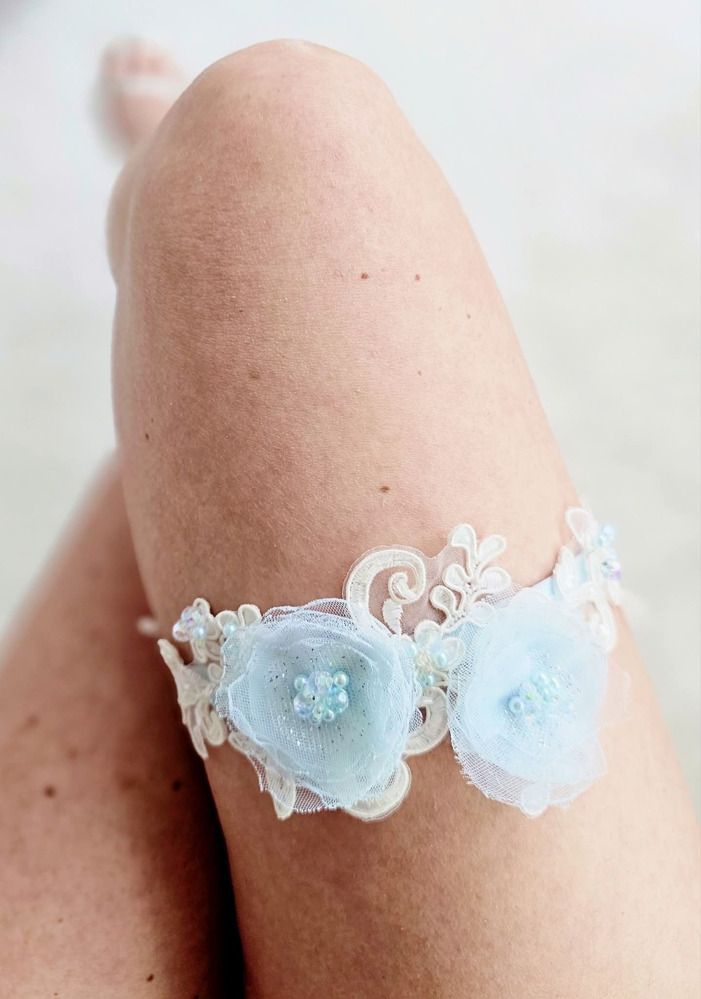 Niebieska podwiązka Flover