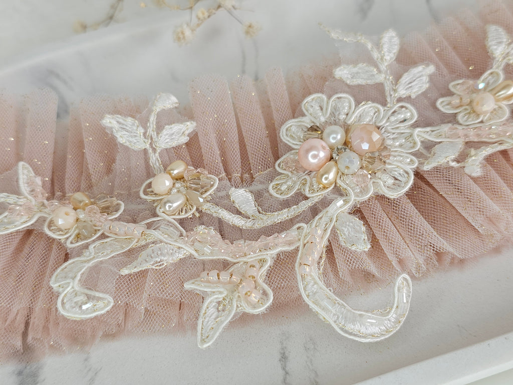 Podwiązka ślubna ROSE