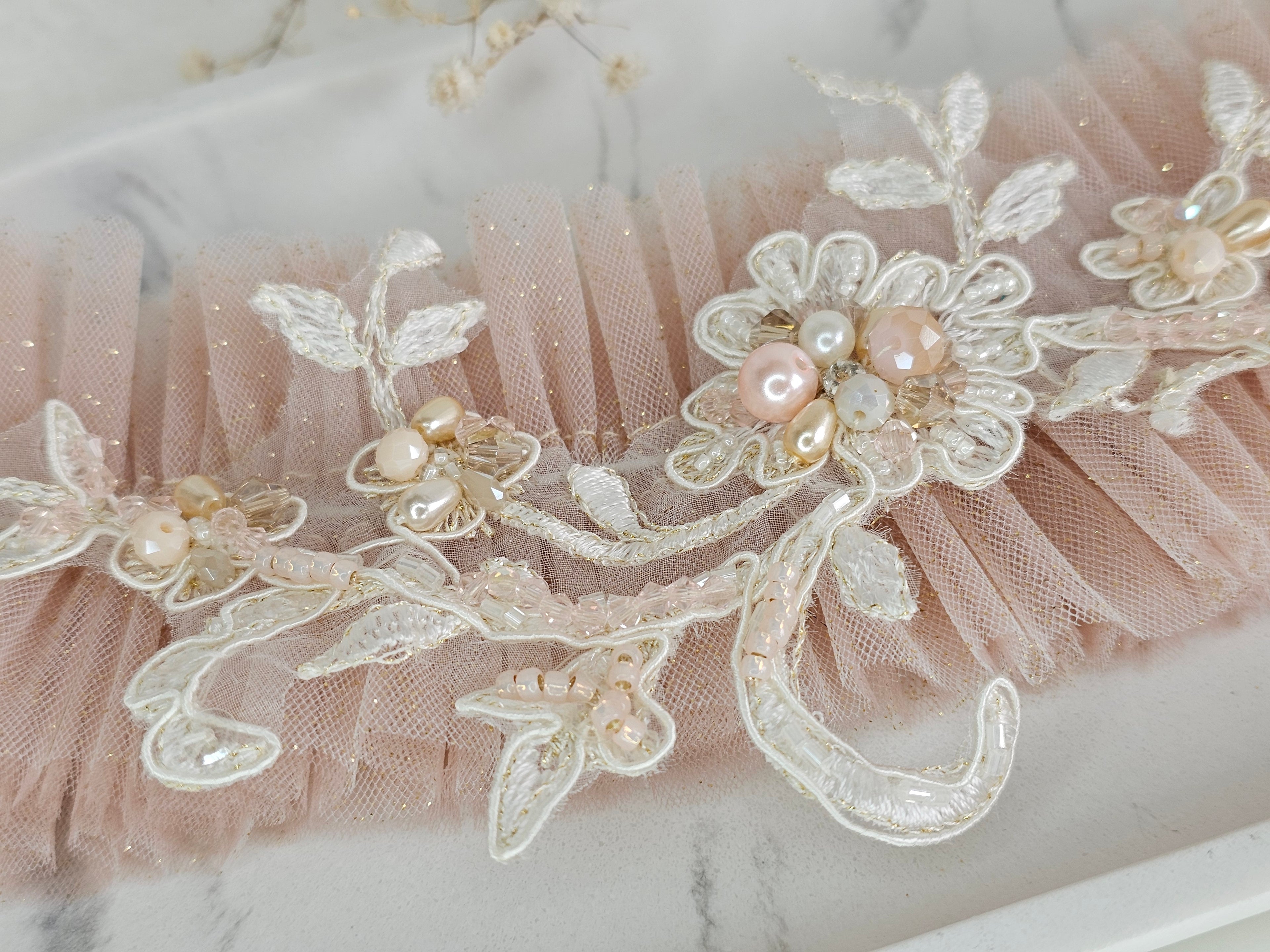 Podwiązka ślubna ROSE