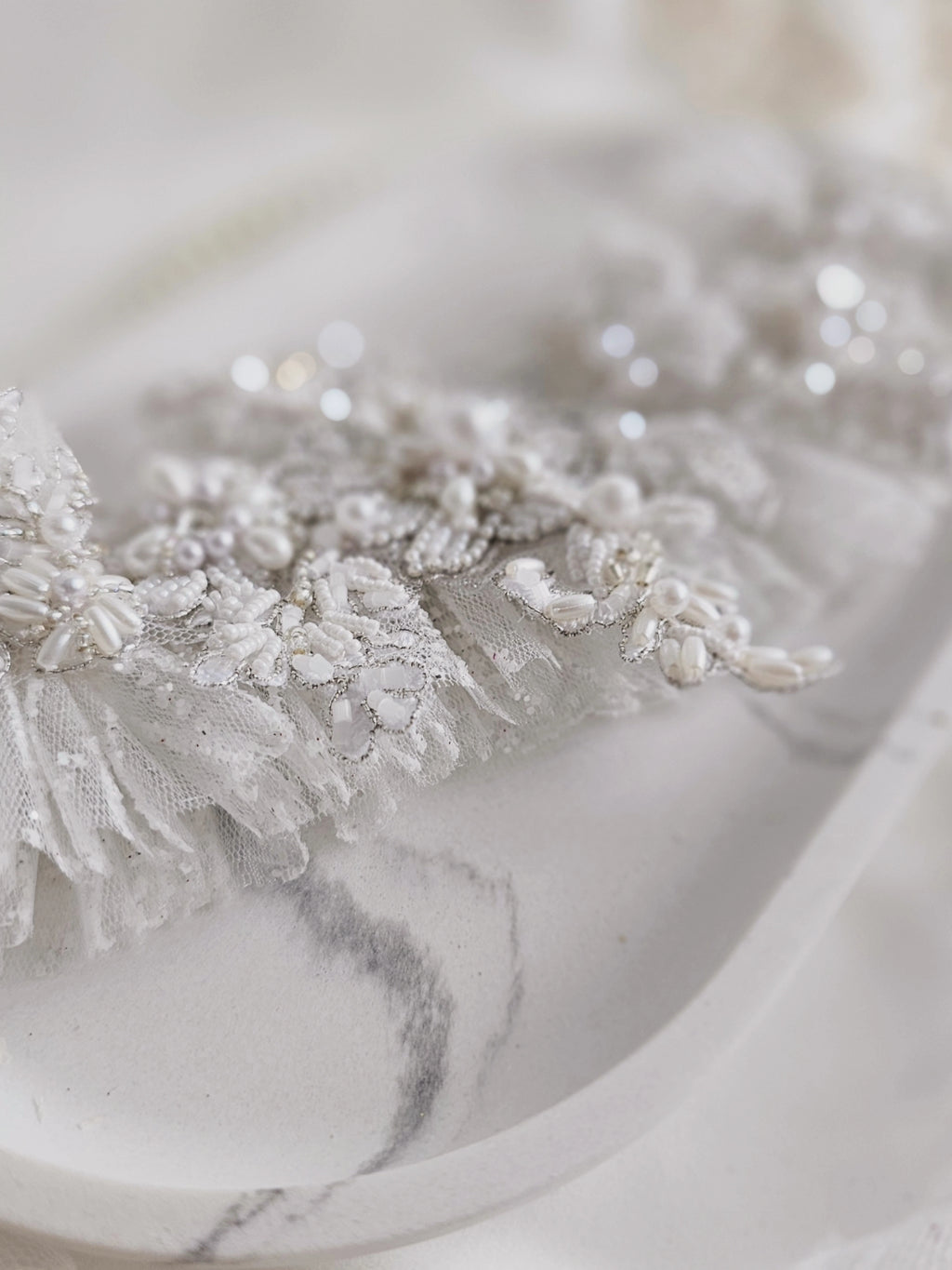 Podwiązka ślubna WHITE