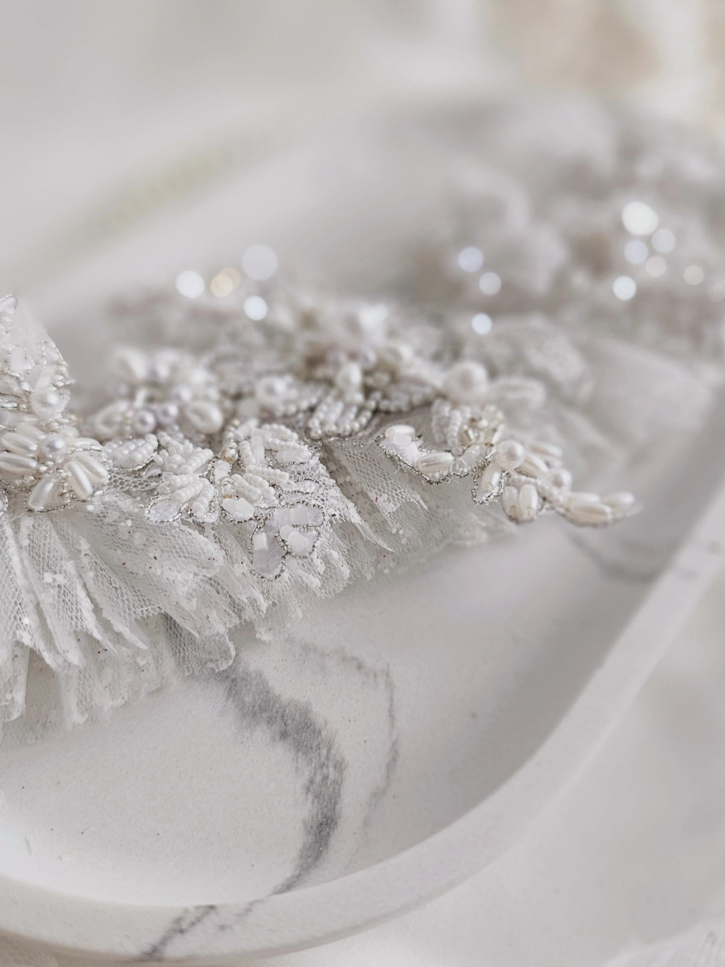 Podwiązka ślubna WHITE