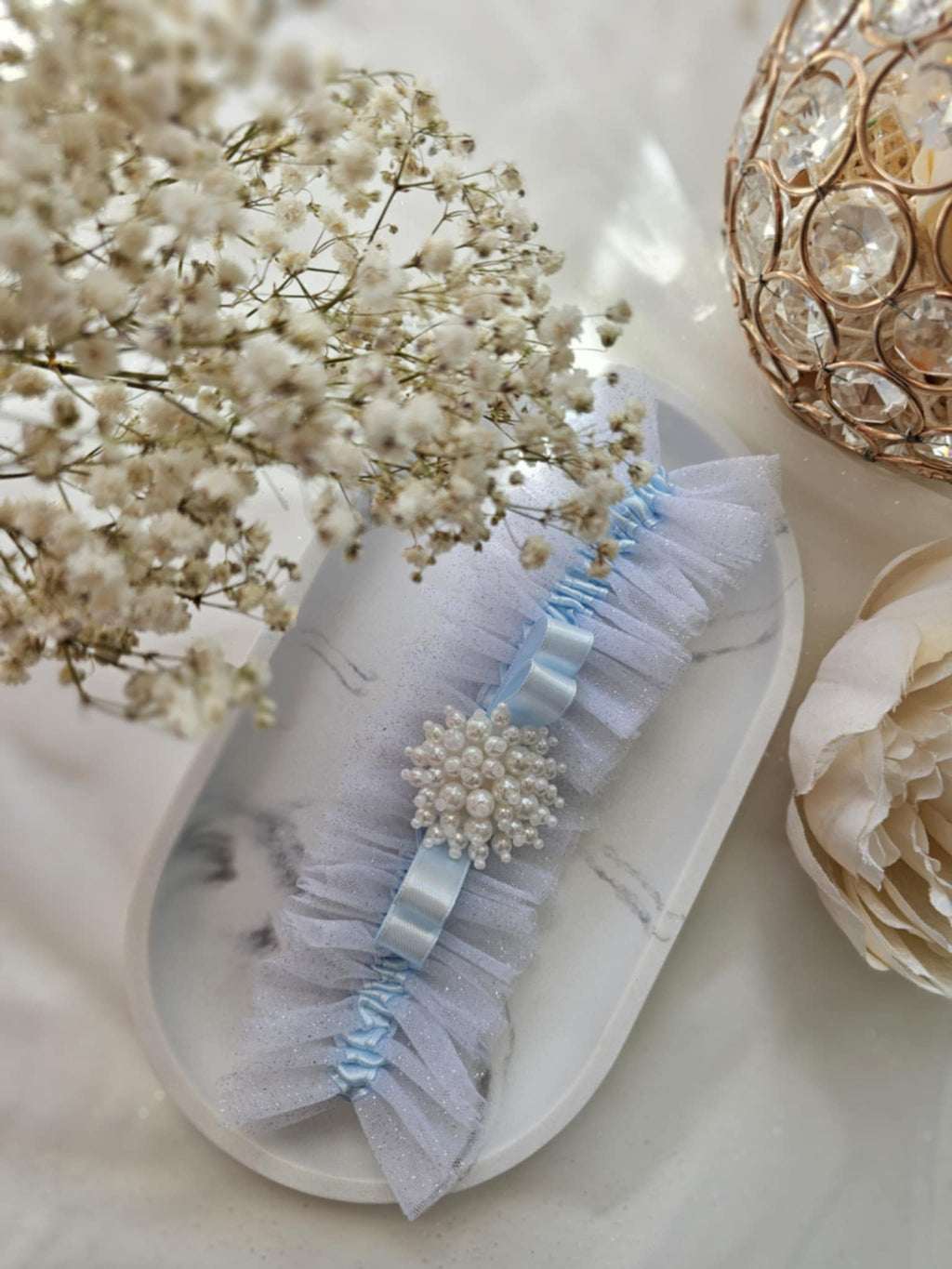 Podwiązka z perłami