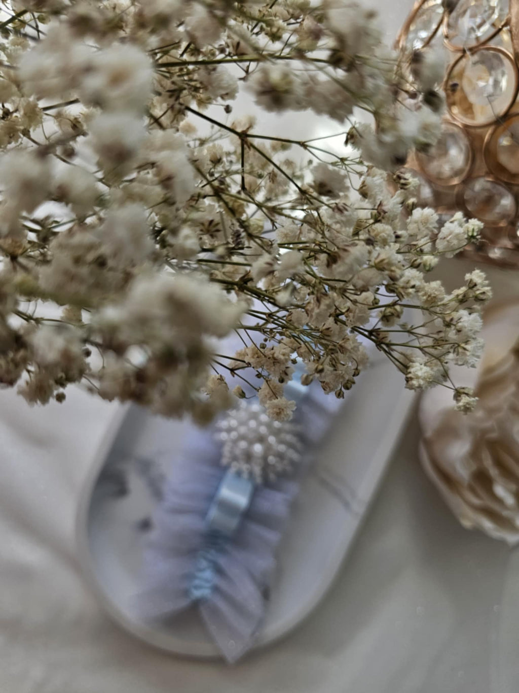 Podwiązka z perłami