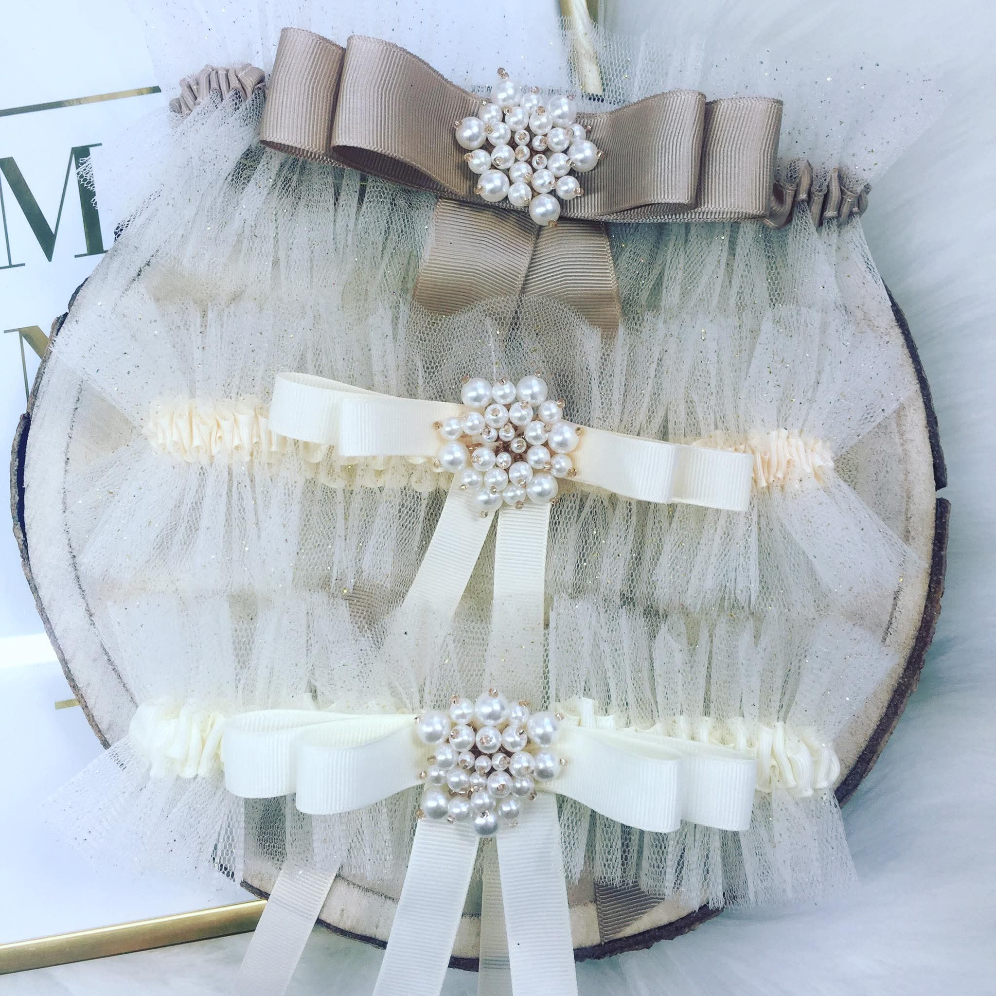 Podwiązka Mary ECRU