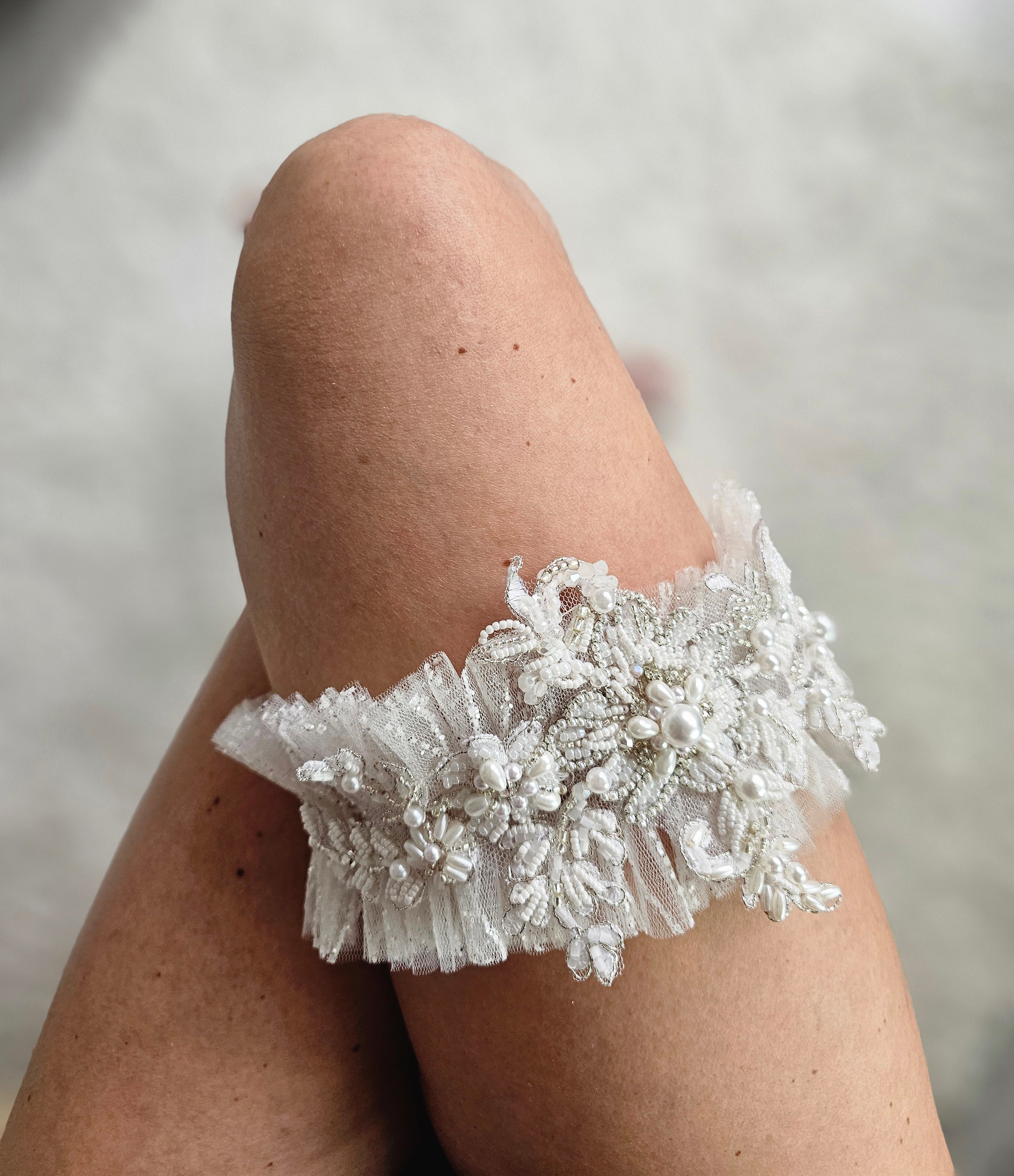 Podwiązka ślubna WHITE