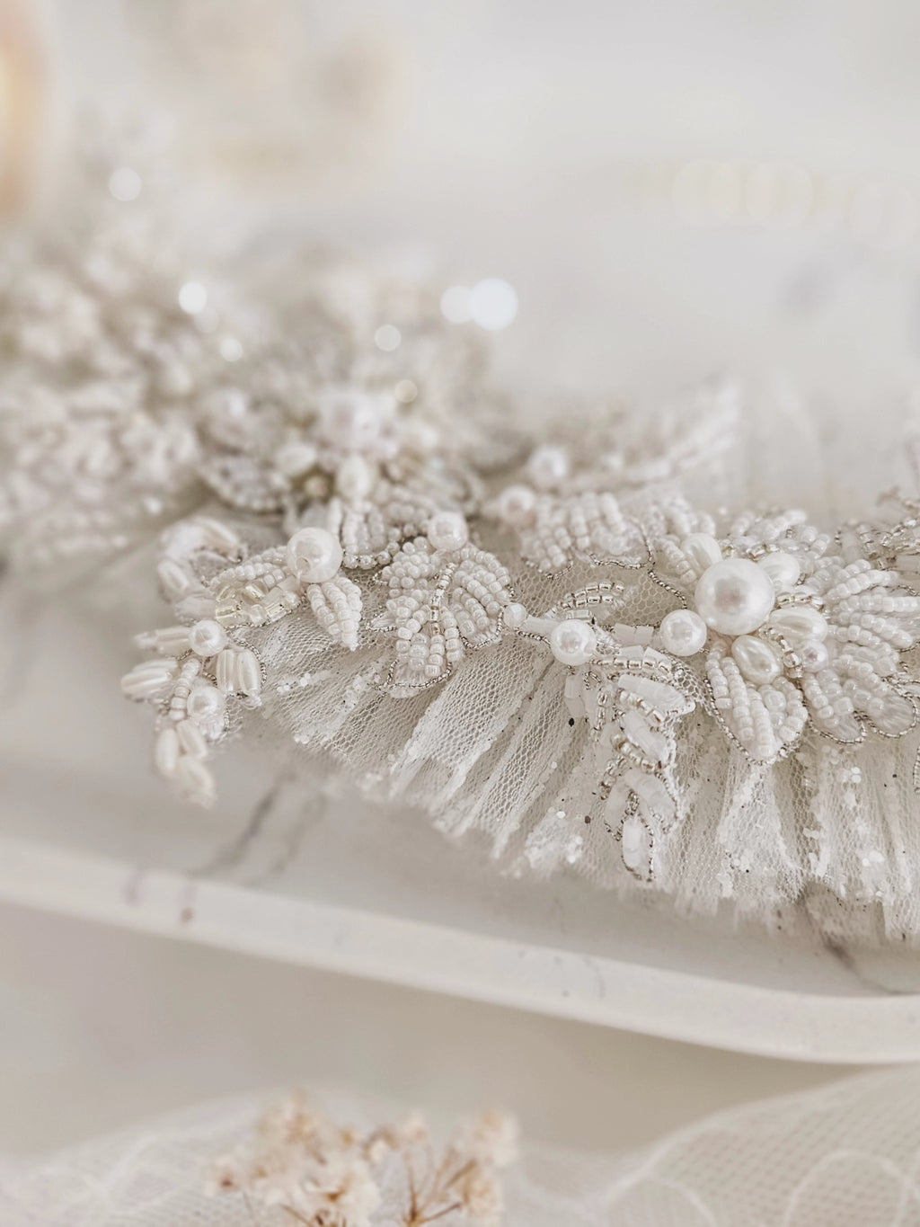 Podwiązka ślubna WHITE