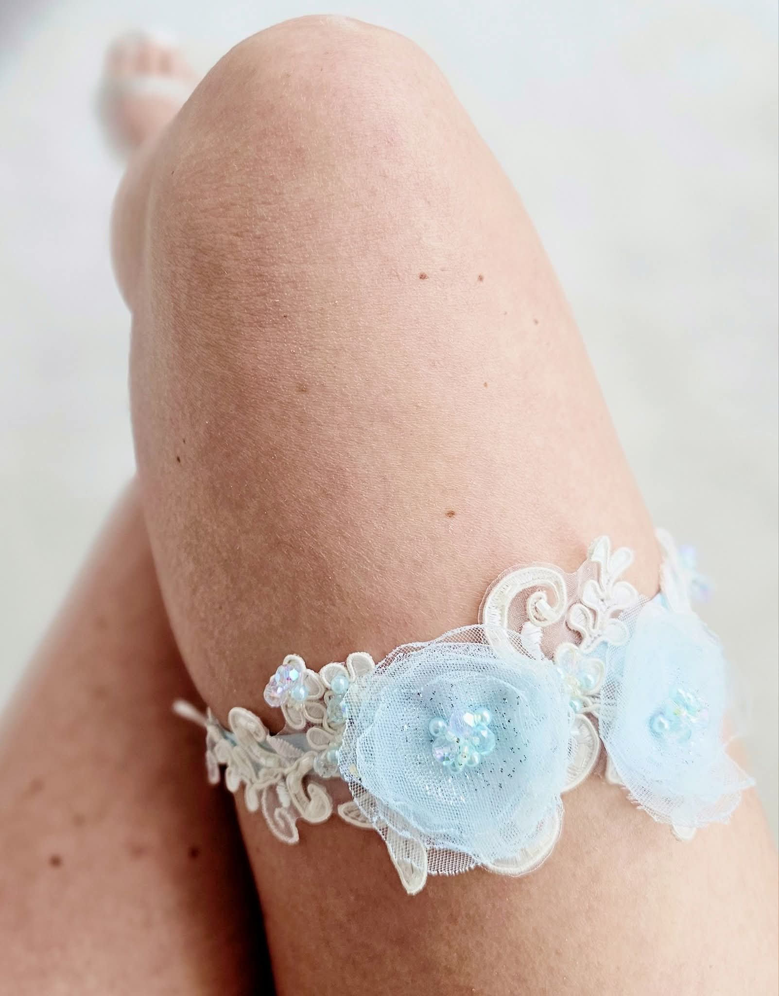 Niebieska podwiązka Flover