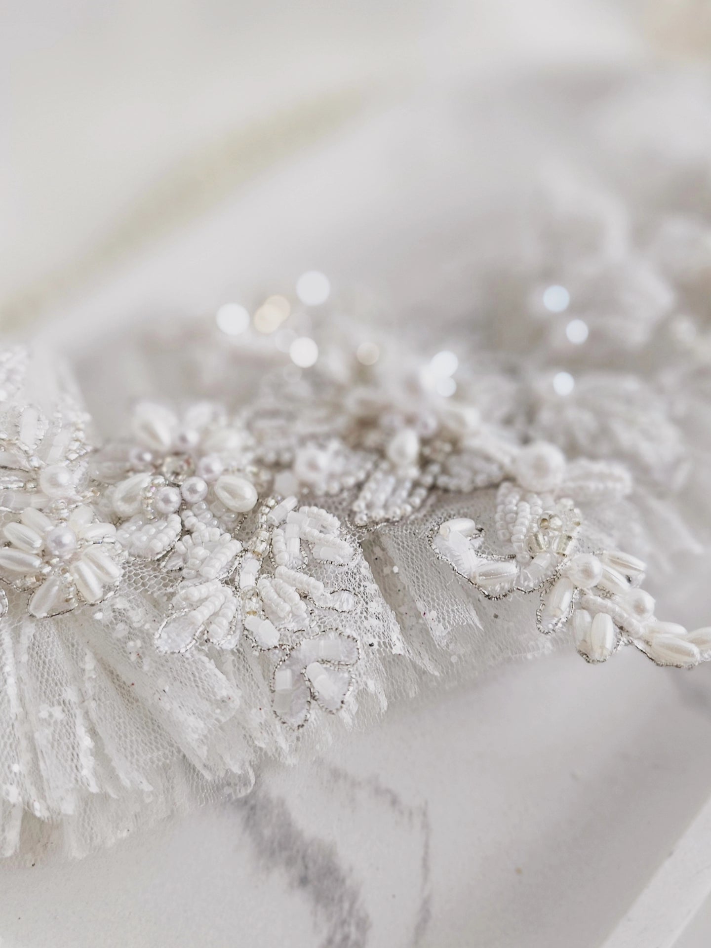 Podwiązka ślubna WHITE