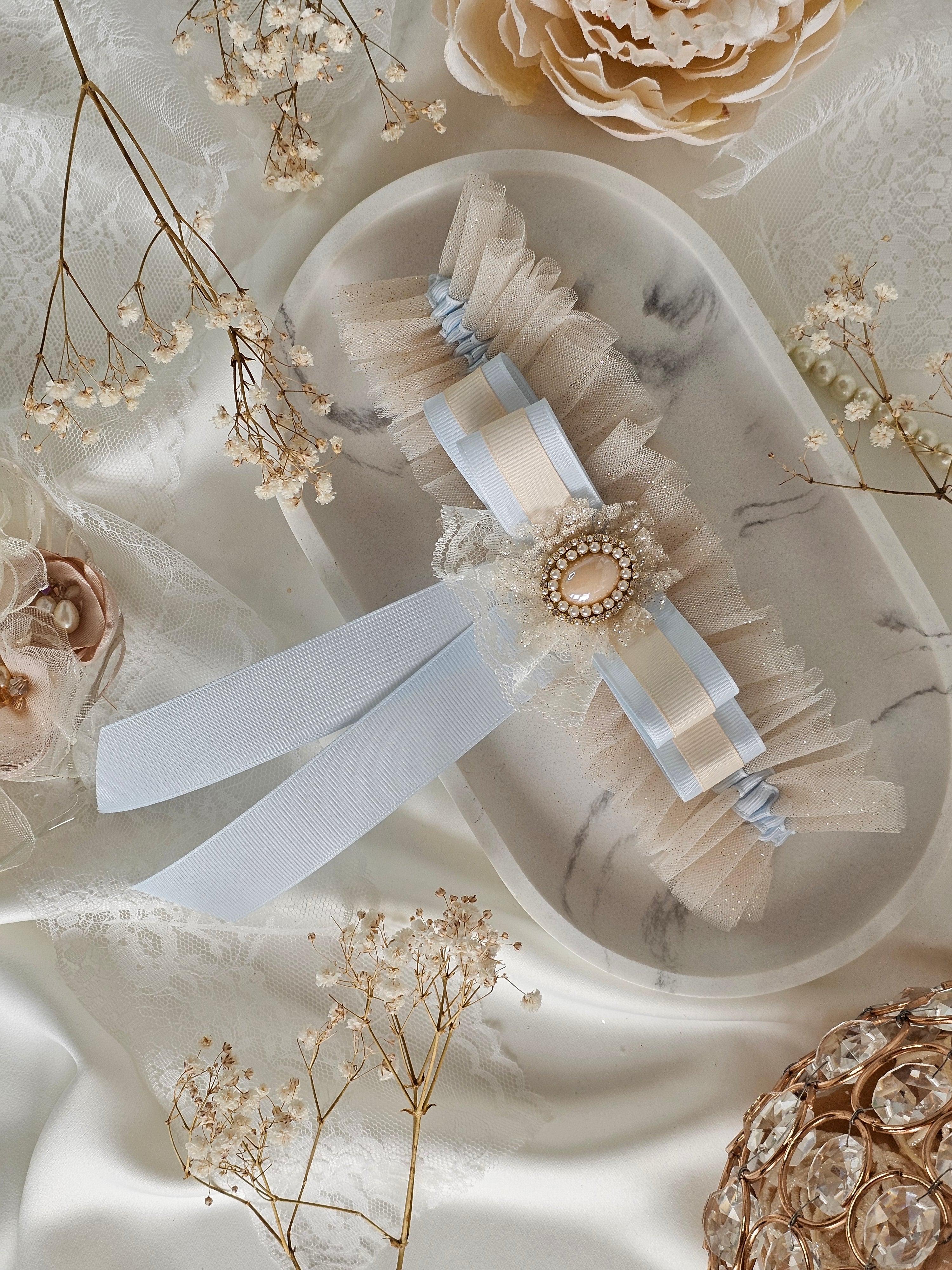 Podwiązka ślubna BAROCCO