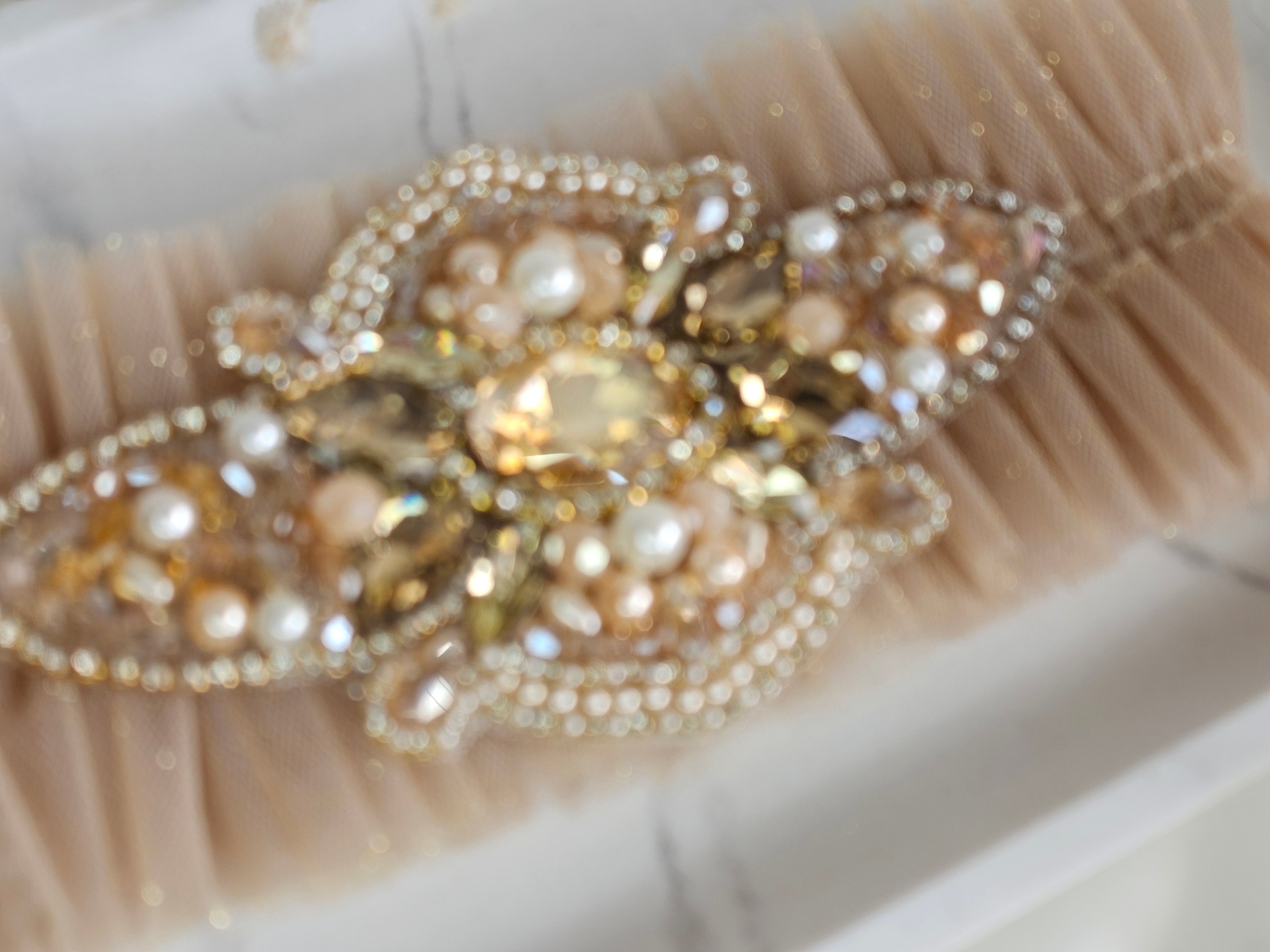 Podwiązka ślubna Gold