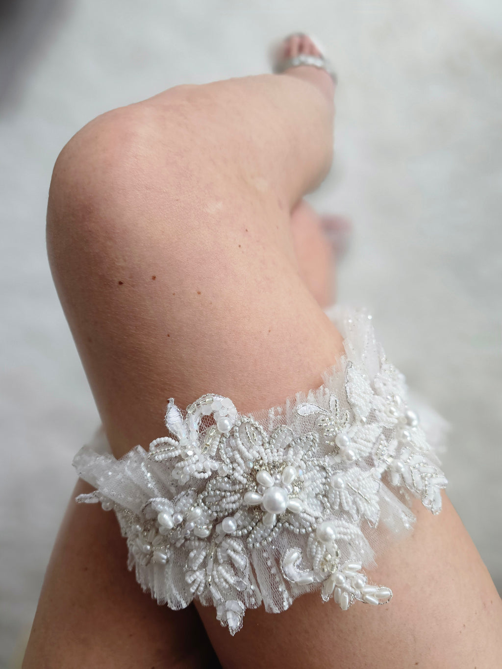 Podwiązka ślubna WHITE