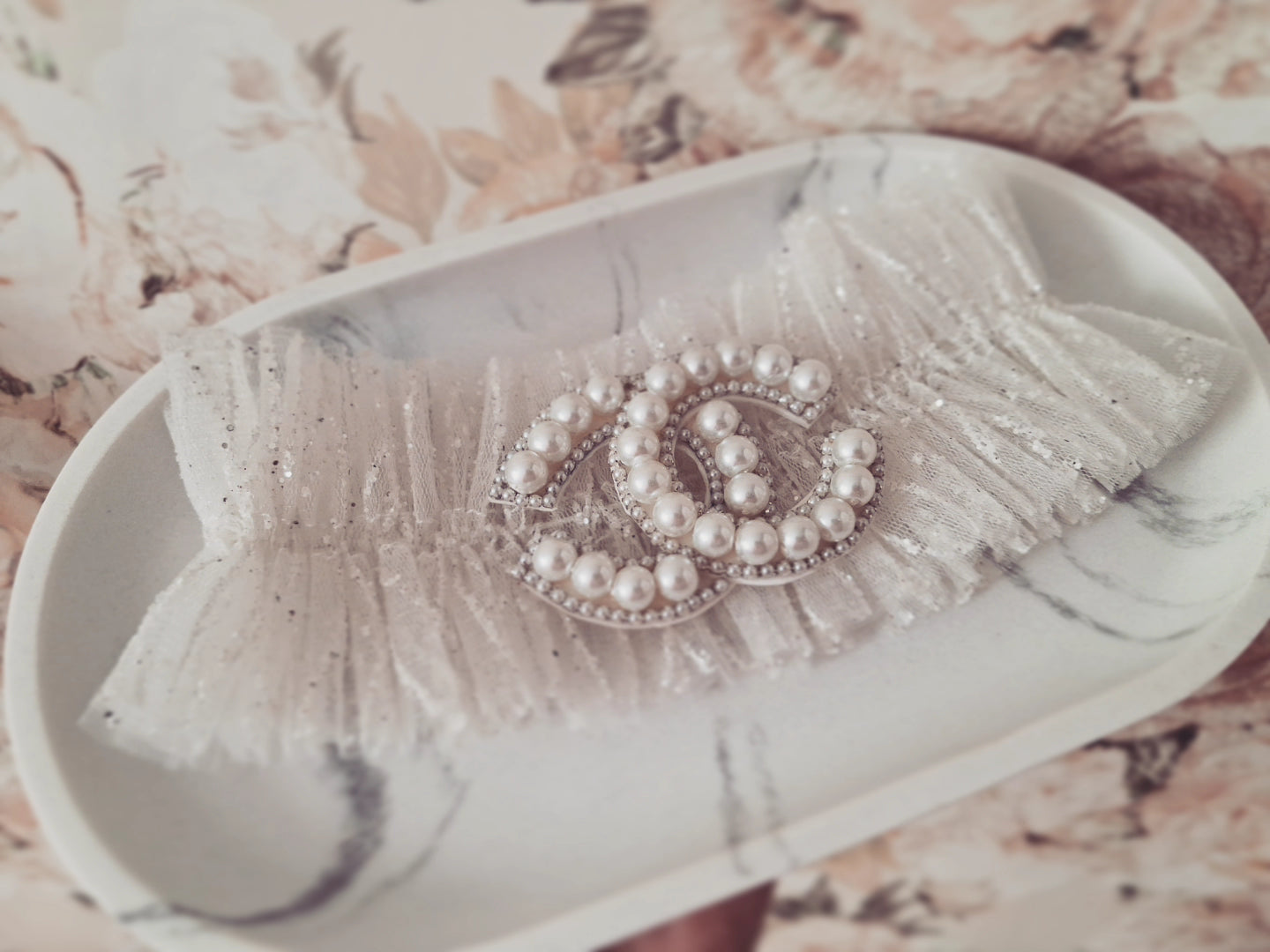 Podwiązka ślubna COCO